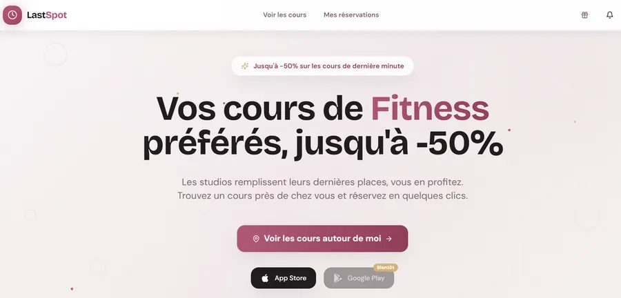 ✨ Nouveau : des cours à la dernière minute à prix léger !